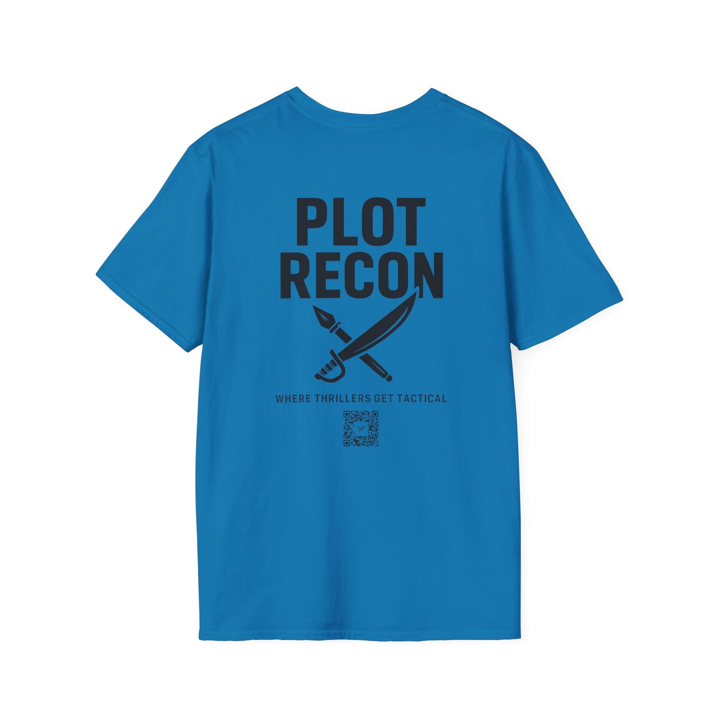 Plot Recon Crossed Sword and Pen Black Logo