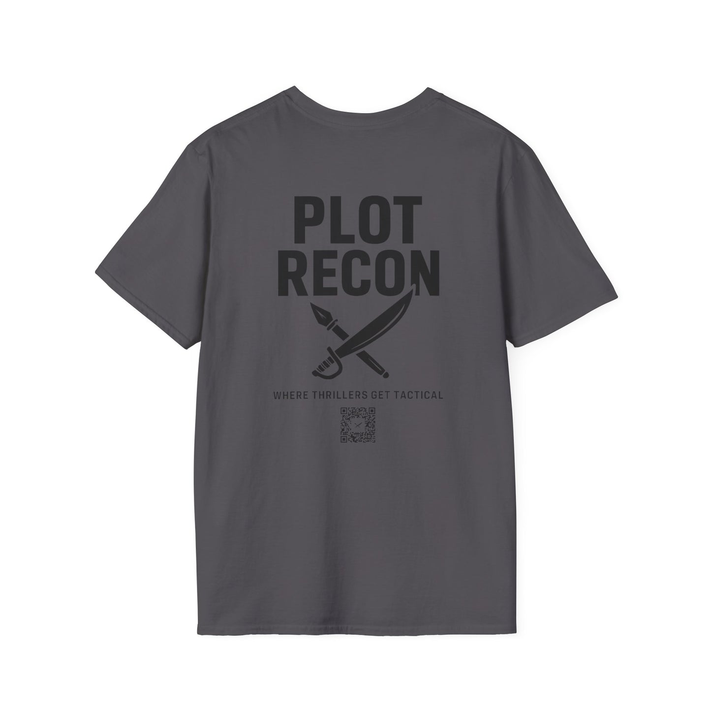 Plot Recon Crossed Sword and Pen Black Logo