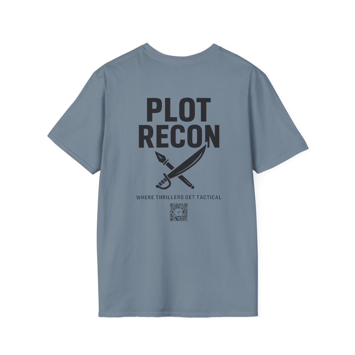 Plot Recon Crossed Sword and Pen Black Logo