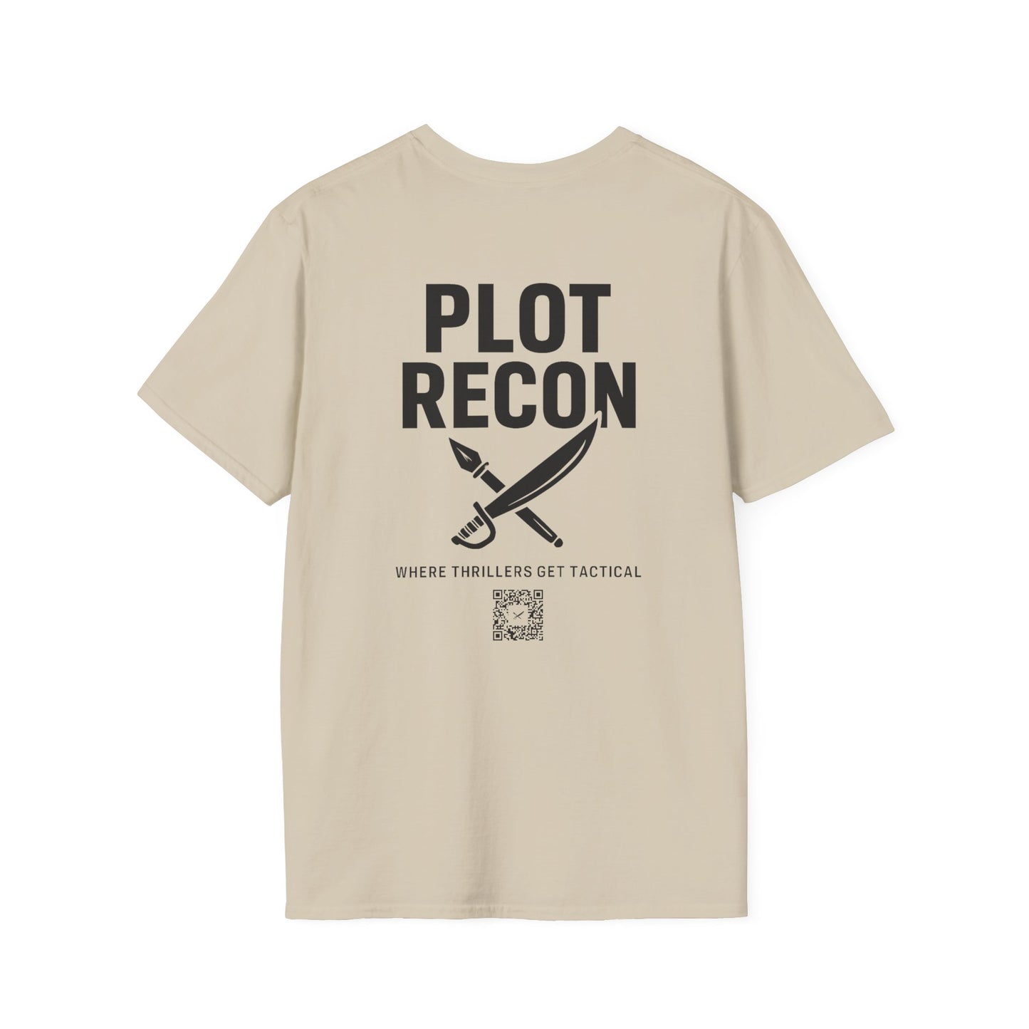 Plot Recon Crossed Sword and Pen Black Logo