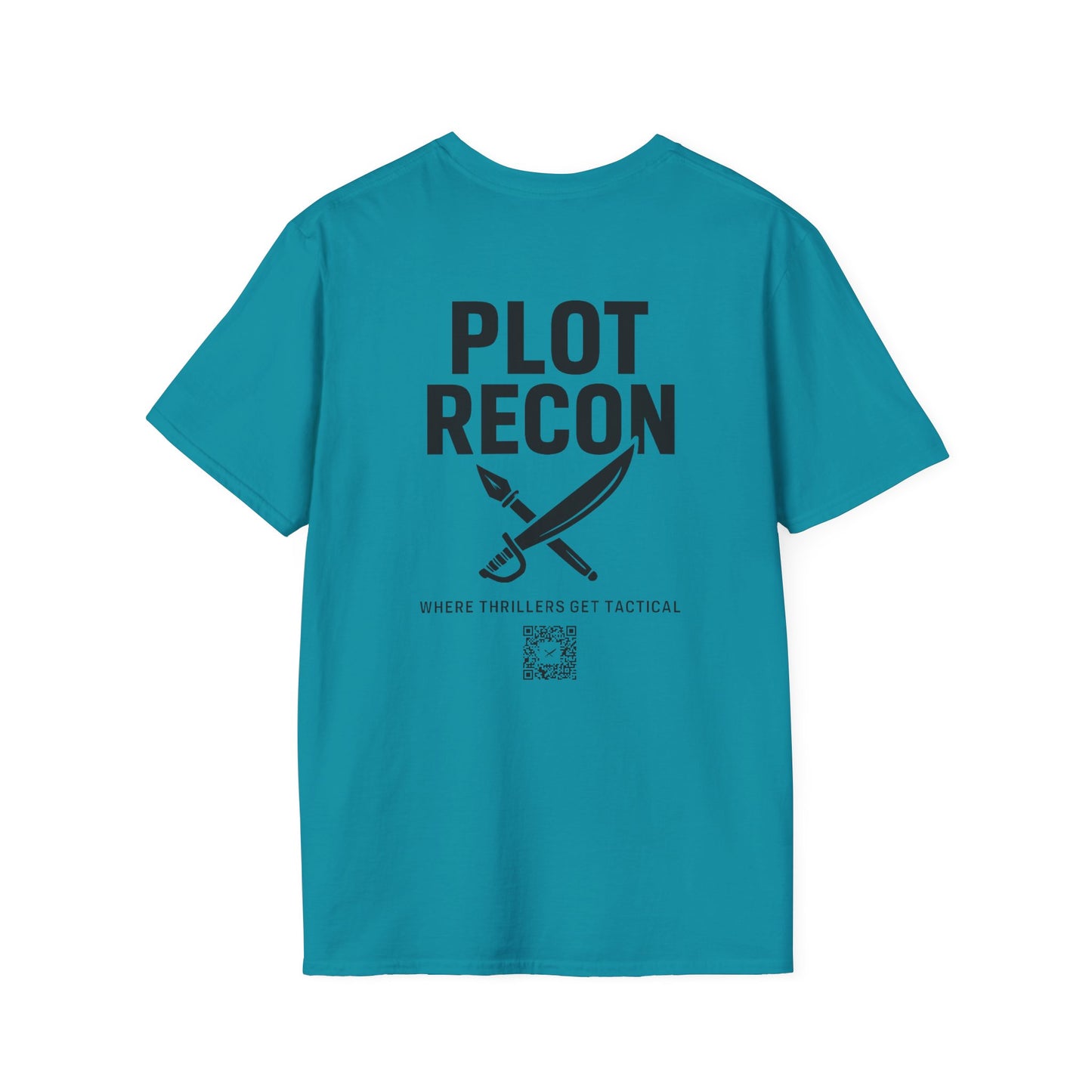 Plot Recon Crossed Sword and Pen Black Logo