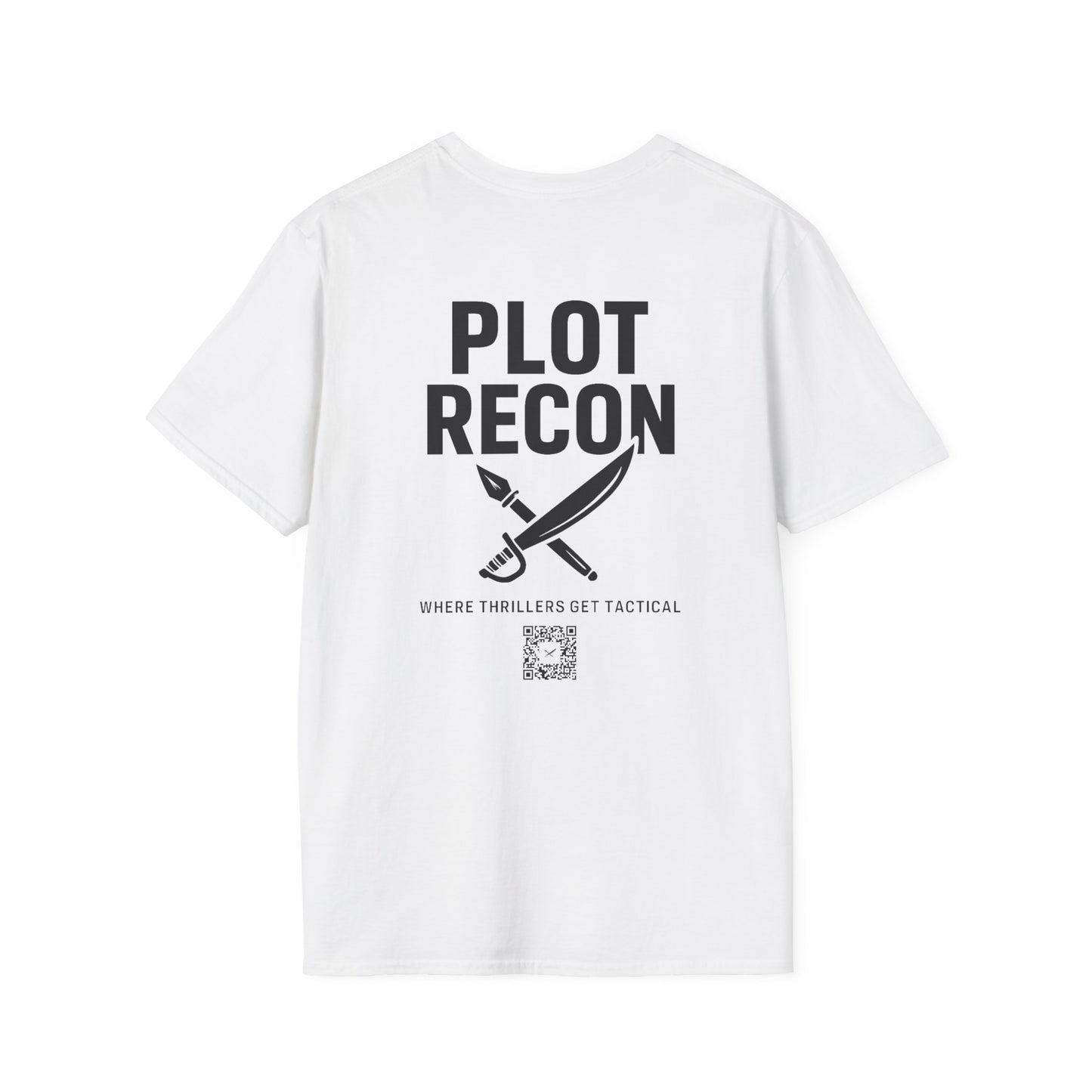Plot Recon Crossed Sword and Pen Black Logo