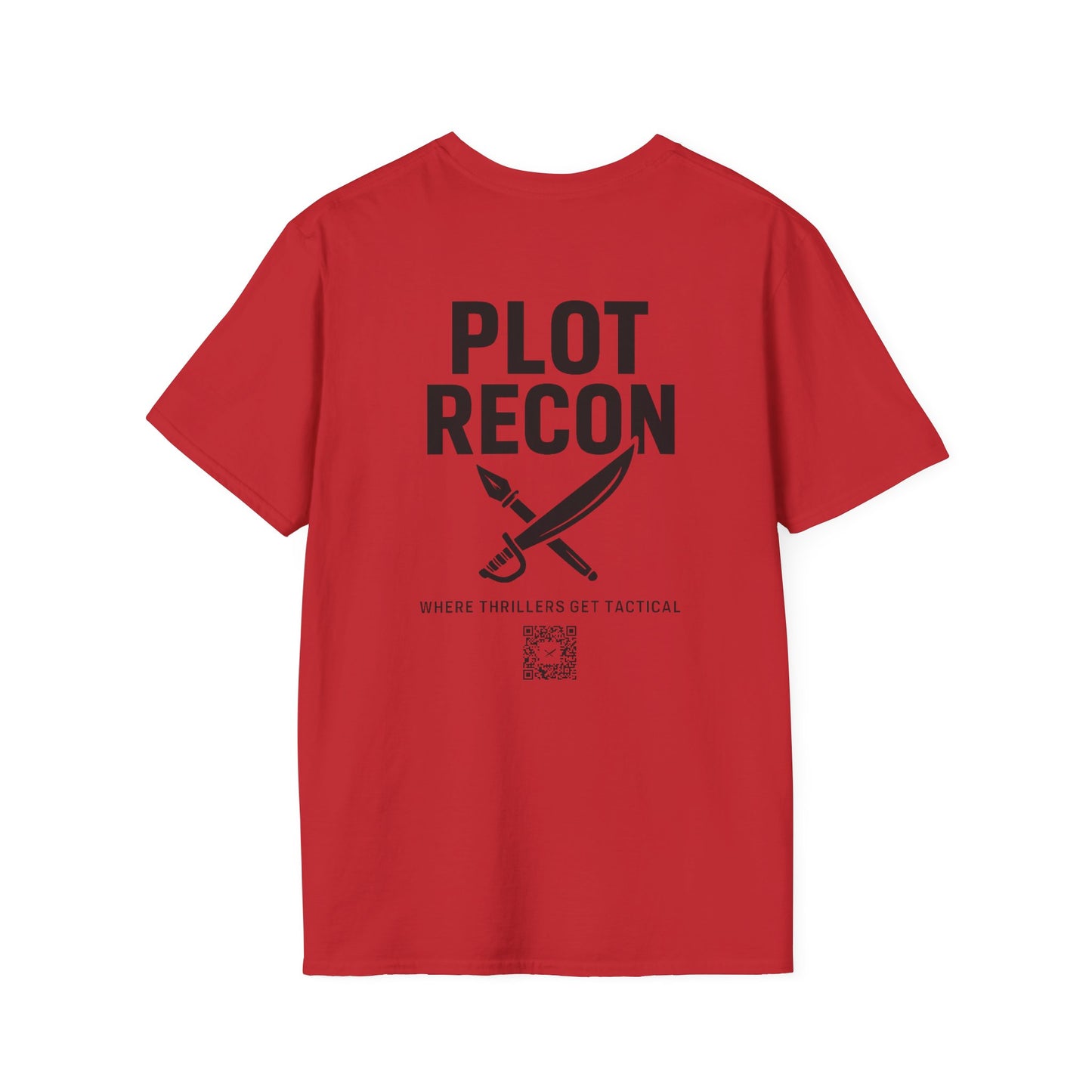 Plot Recon Crossed Sword and Pen Black Logo