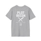 Plot Recon Crossed Sword and Pen White Logo