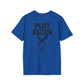 Plot Recon Crossed Sword and Pen Black Logo