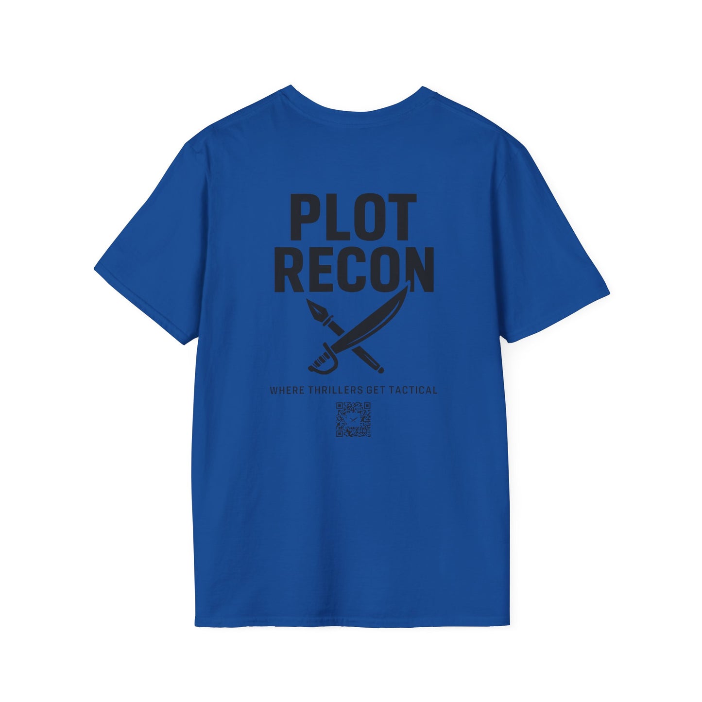 Plot Recon Crossed Sword and Pen Black Logo