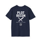 Plot Recon Crossed Sword and Pen White Logo