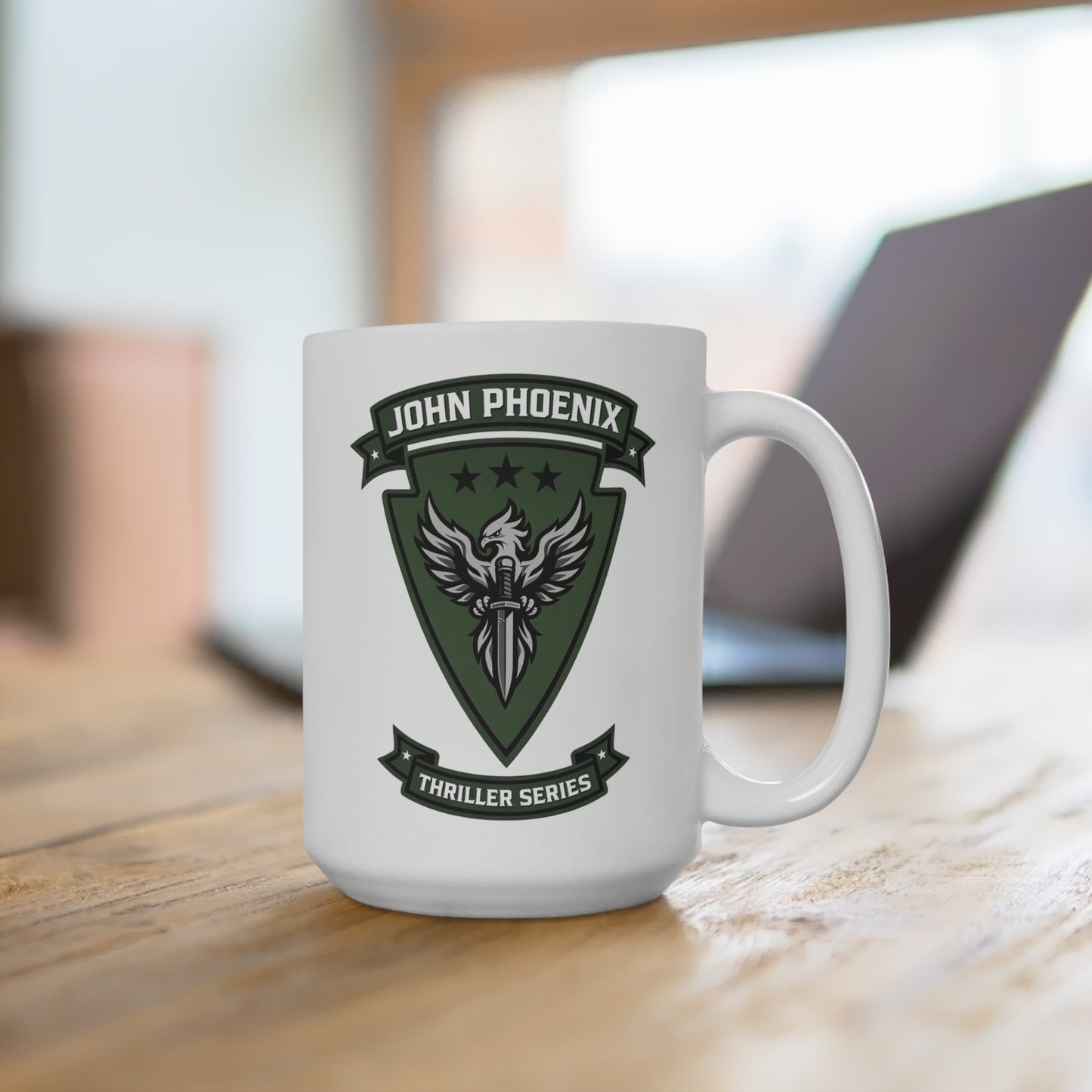 John Phoenix Logo White Mug