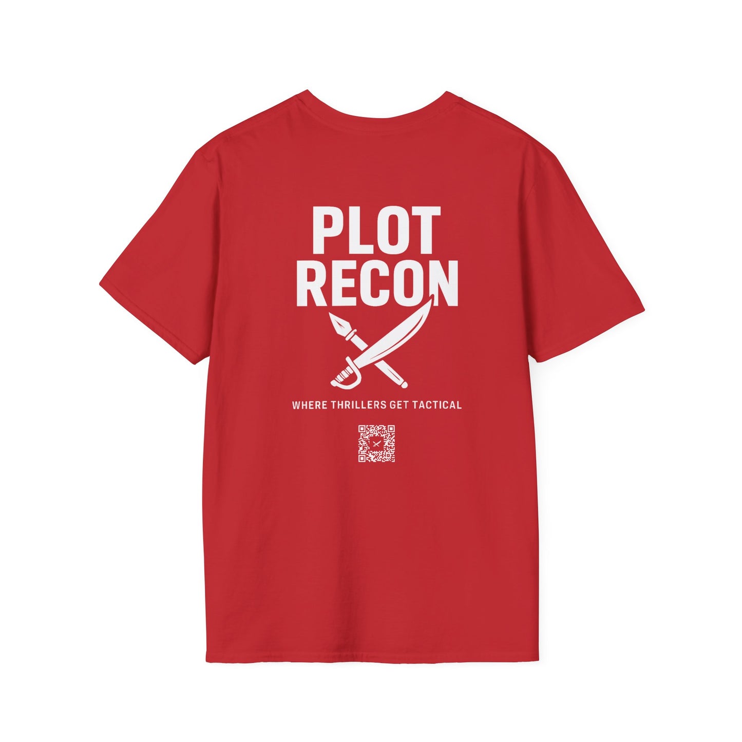 Plot Recon Crossed Sword and Pen White Logo