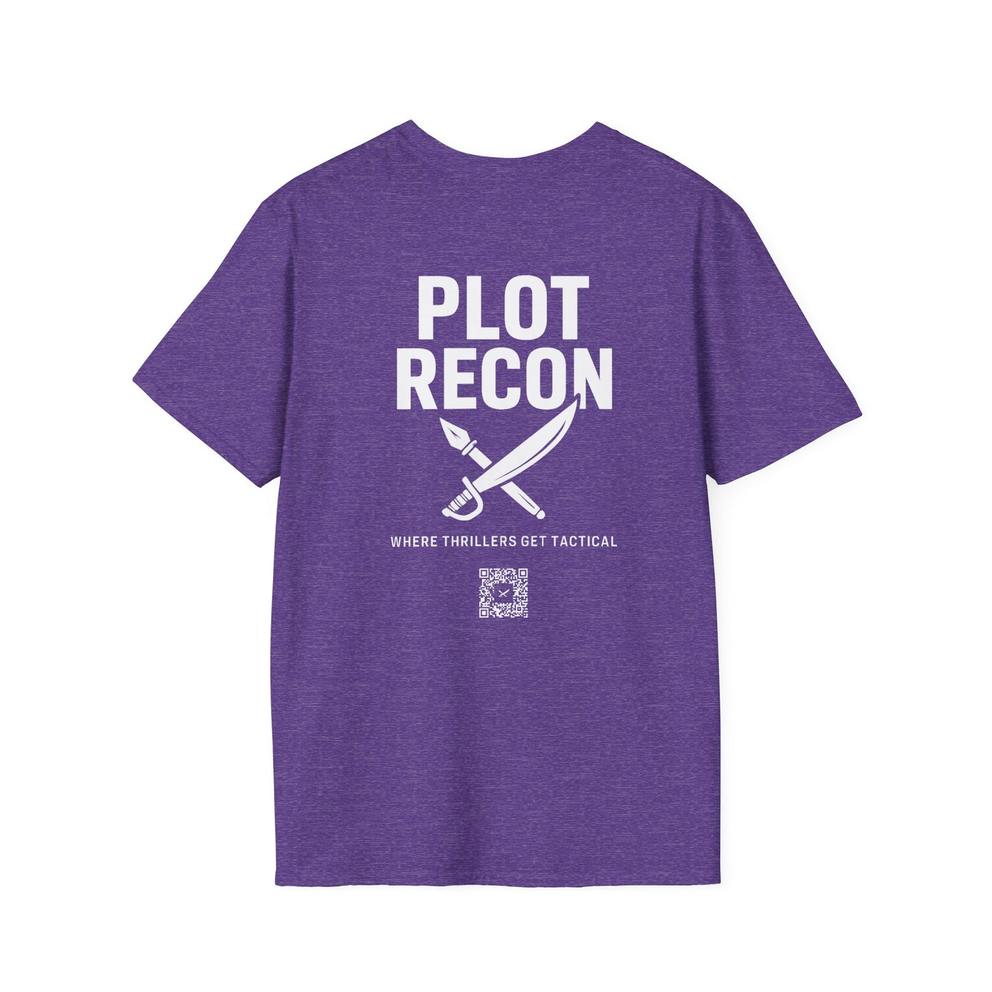 Plot Recon Crossed Sword and Pen White Logo