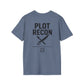 Plot Recon Crossed Sword and Pen Black Logo