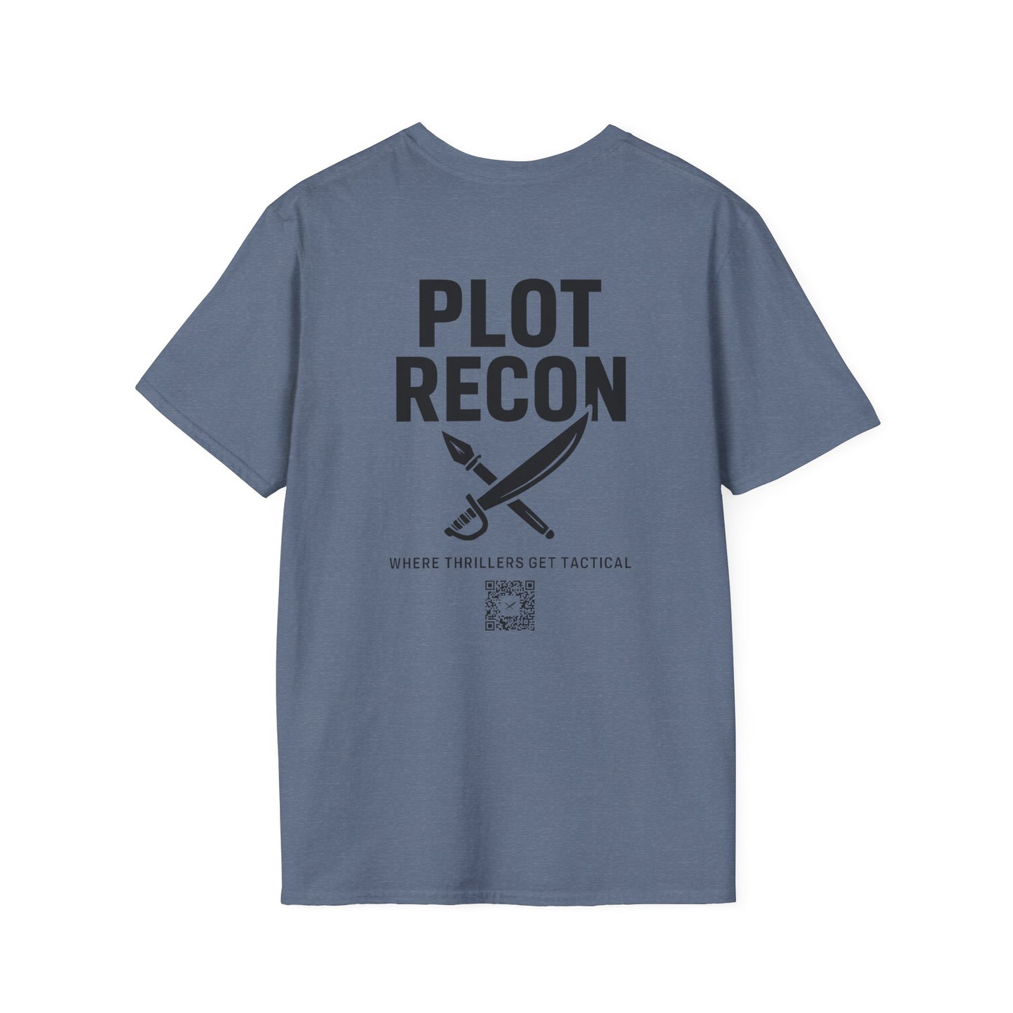 Plot Recon Crossed Sword and Pen Black Logo
