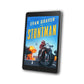 Ebook cover of 'The Stuntman' by Evan Graver on a tablet screen