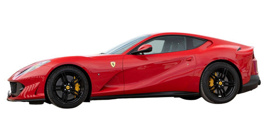 bright red ferrari driven by the bad guy in The stuntman