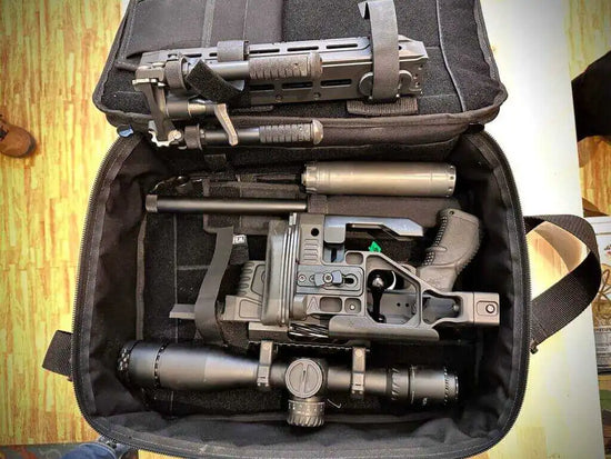sniper rifle in a briefcase