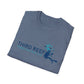 Folded blue t-shirt with 'Third Reef Publishing LLC' logo on a white background