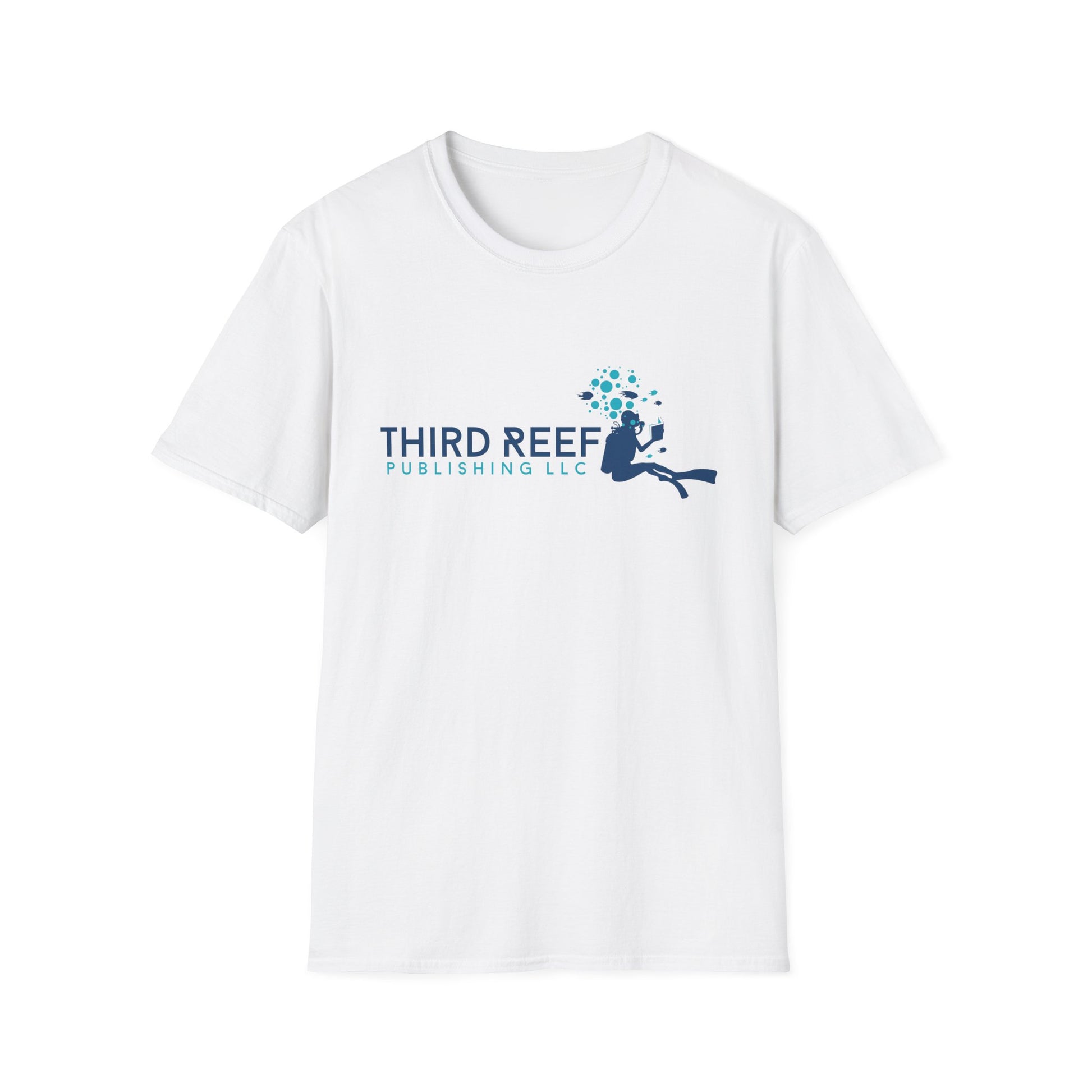 White t-shirt with 'Third Reef Publishing LLC' logo on a white background